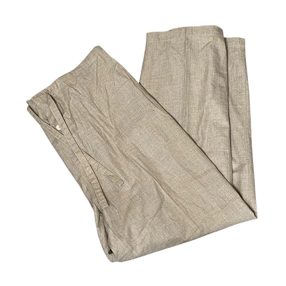 Calvin Klein 100% Cotton Elastic Drawstring Waist Wide Leg Pants Women's Size L